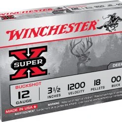 Shotgun Ammo WINCHESTER-12 G 3.5" 00 BUCK 18PEL