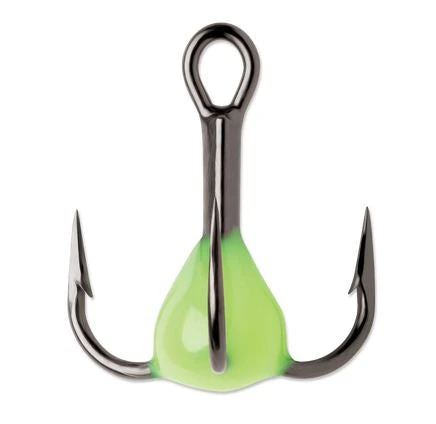 VMC Glow Resin Treble #6 3 VMC Glow Resin Treble #6