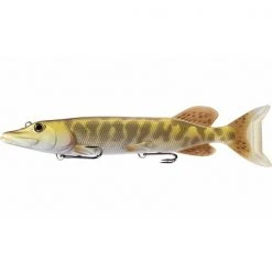 LIVETARGET Juvenile Pike Fishing Lure, Swimbait, Gold/Metallic