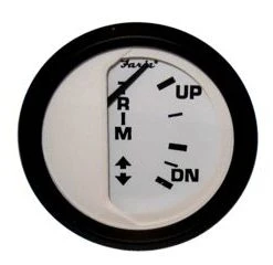 High Falls Outfitters Faria Beede Instruments Euro White 2" Trim Gauge Mercury / Mariner / Mercruiser / Volvo DP / Yamaha-2001 And Newer Trolling Motors & Accessories