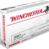 WINCHESTER 380 AUTO 95 GR FMJ 50 RDS 2 WINCHESTER 380 AUTO 95 GR FMJ 50 RDS