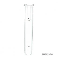 TH MARINE T-H Marine RHSF3WDP - White Vertical Side Mount Rod Holder