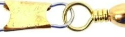 Eagle Claw Barrel Fishing Swivel Size 1/0 With Safety Snap Brass 2 Per