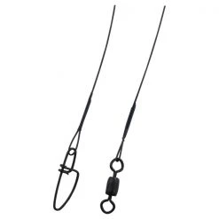 Berkley Wire Wound Steelon Leader 3 Pack 6" 20 Lb Black With Cross-Lok Snaps Terminal Tackle