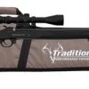 TRADITIONS BUCK STALKER ACCELERATOR RIFLE 50 CAL W 3-9X40 SCOPE AND CASE Muzzleloader