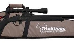 TRADITIONS BUCK STALKER ACCELERATOR RIFLE 50 CAL W 3-9X40 SCOPE AND CASE Muzzleloader