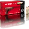 50 Rds. GECO .38 Super Auto 124 Grain FMJ Ammo Handgun Ammo