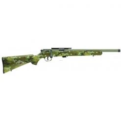 SAVAGE FIREARMS Rifles SAVAGE MARK II FV-SR BOLT ACTION RIFLE, 22 LR, 16.5" FLUTED BARREL, THREADED, BAZOOKA GREEN SYNTHETIC STOCK, 5 ROUNDS
